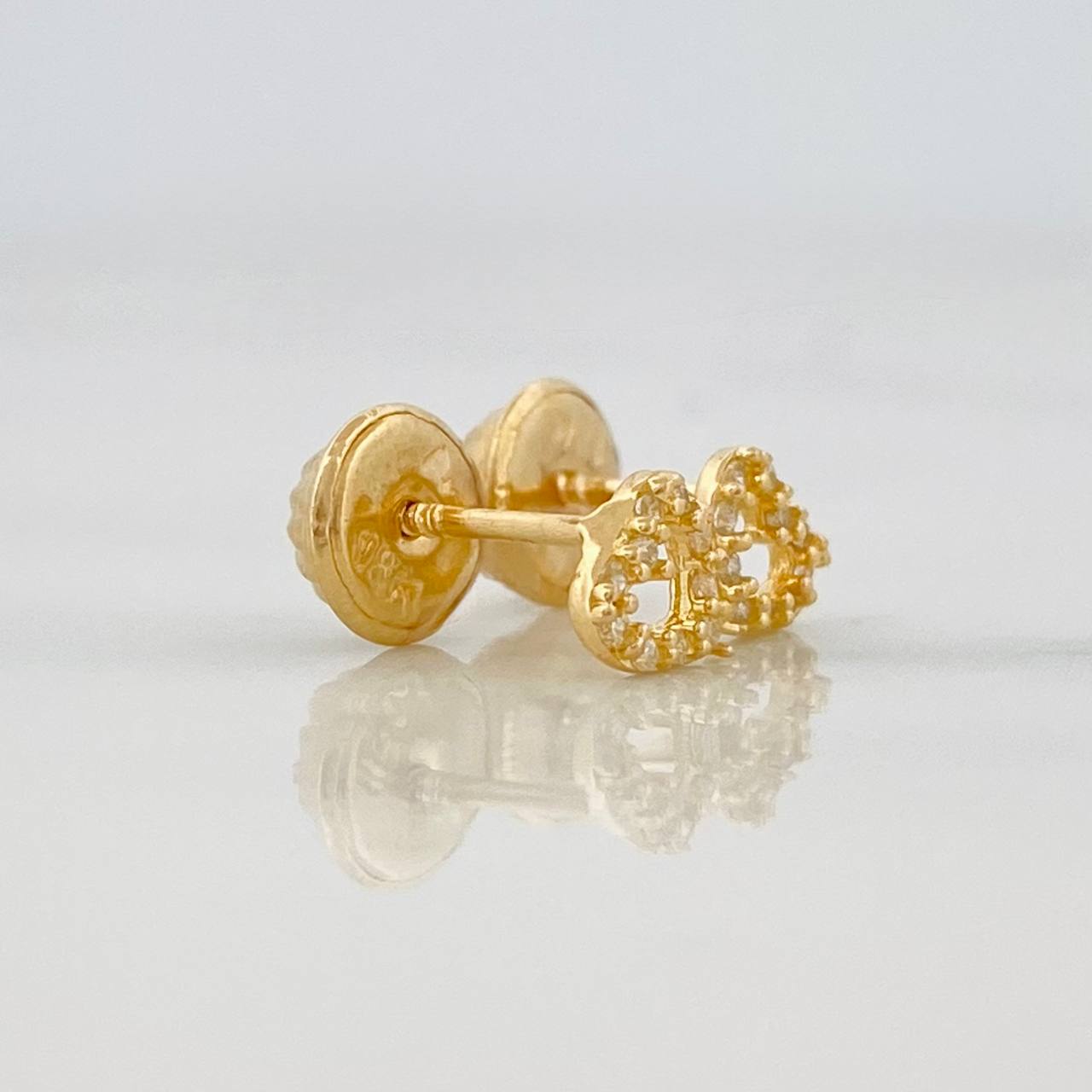 Topos Silueta Corazon 0.55g / in / 4.6mm Oro Amarillo 18K