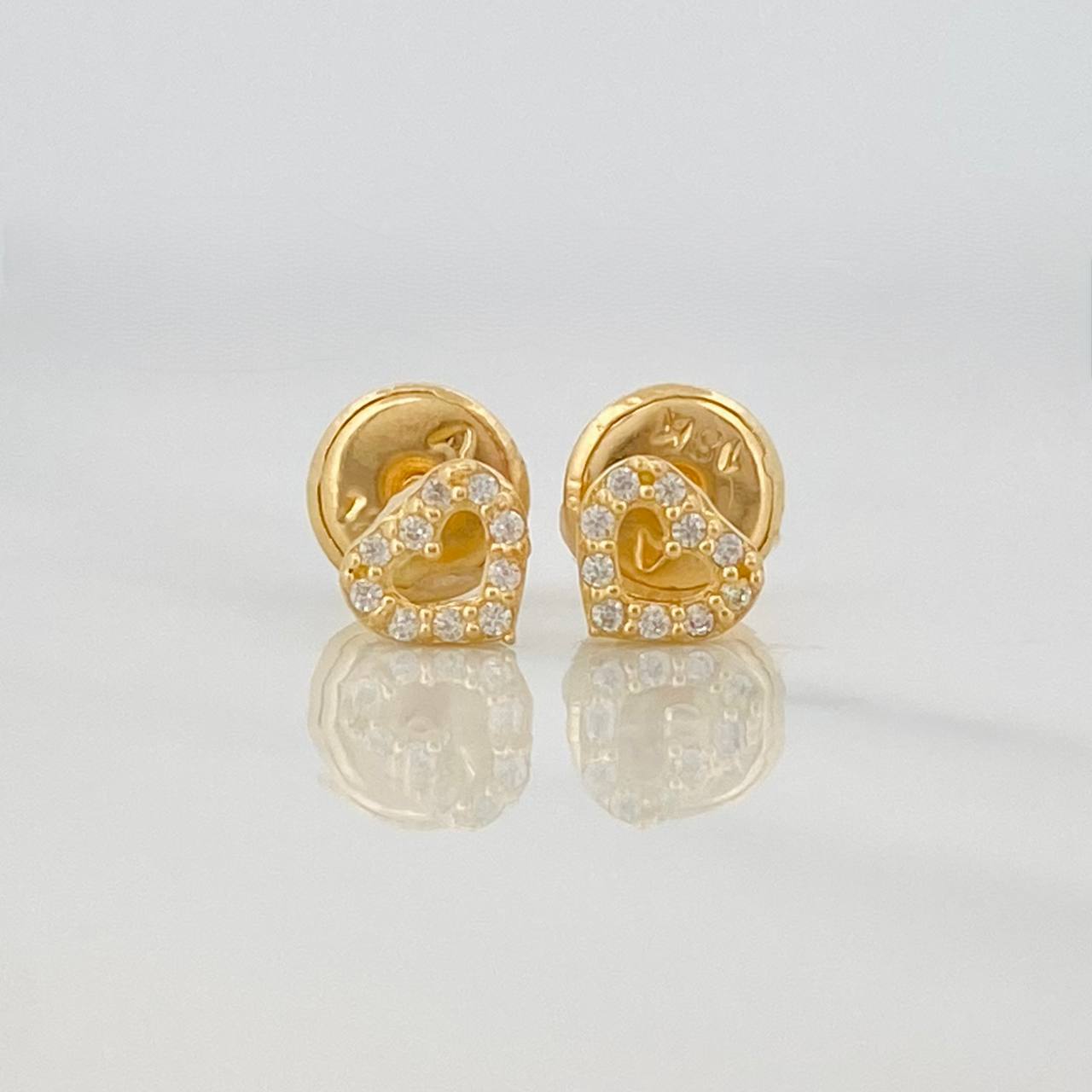 Topos Silueta Corazon 0.55g / in / 4.6mm Oro Amarillo 18K