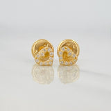 Topos Silueta Corazon 0.55g / in / 4.6mm Oro Amarillo 18K