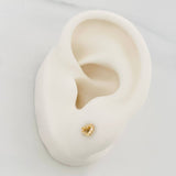 Topos Silueta Corazon 0.55g / in / 4.6mm Oro Amarillo 18K