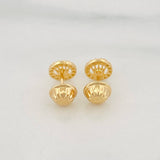 Stud Earrings Crown 0.7g / in / 5.7mm Yellow Gold 18K