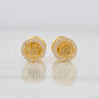 Stud Earrings Crown 0.7g / in / 5.7mm Yellow Gold 18K