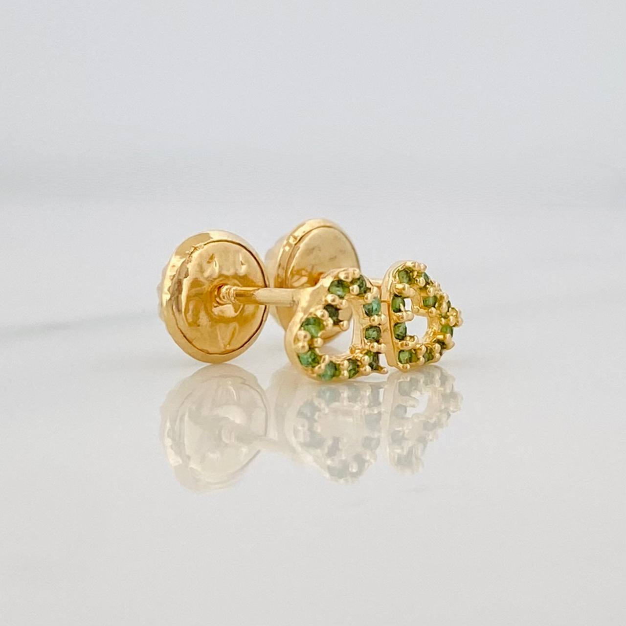 Topos Silueta Corazon 0.55g / in / 4.6mm Oro Amarillo 18K