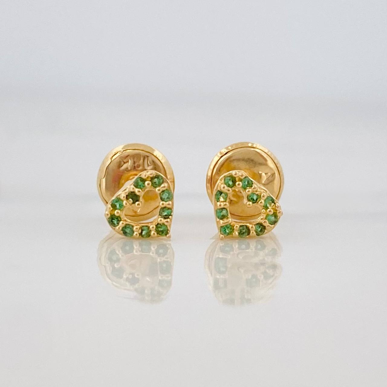 Topos Silueta Corazon 0.55g / in / 4.6mm Oro Amarillo 18K