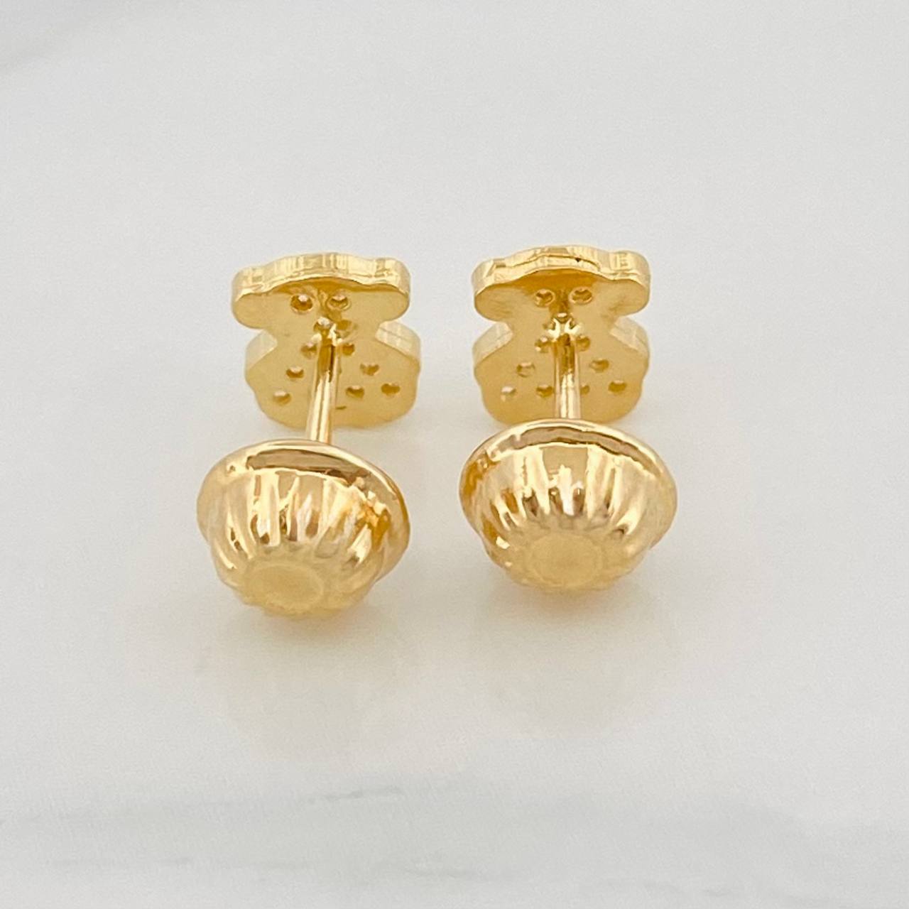 Stud Earrings Bear Ts 0.8g / in / 5.7mm Yellow Gold 18K