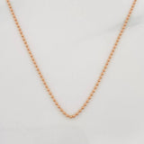 Mini Military Chain 2g / 20 in / 1mm Rose Gold 18K