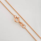 Cadena Mini Militar 2.35g / 24 in / 1mm Oro Rosa 18K