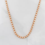 Ice Chain 12.6g / 22 in / 2.42mm Two-Tone White Rose 18K