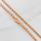 Ice Chain 12.6g / 22 in / 2.42mm Two-Tone White Rose 18K