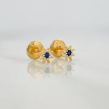 Flower Stud Earrings 0.5g / in / 4mm Yellow Gold 18K