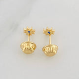 Flower Stud Earrings 0.5g / in / 4mm Yellow Gold 18K