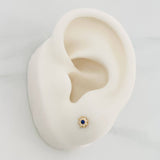 Flower Stud Earrings 0.5g / in / 4mm Yellow Gold 18K