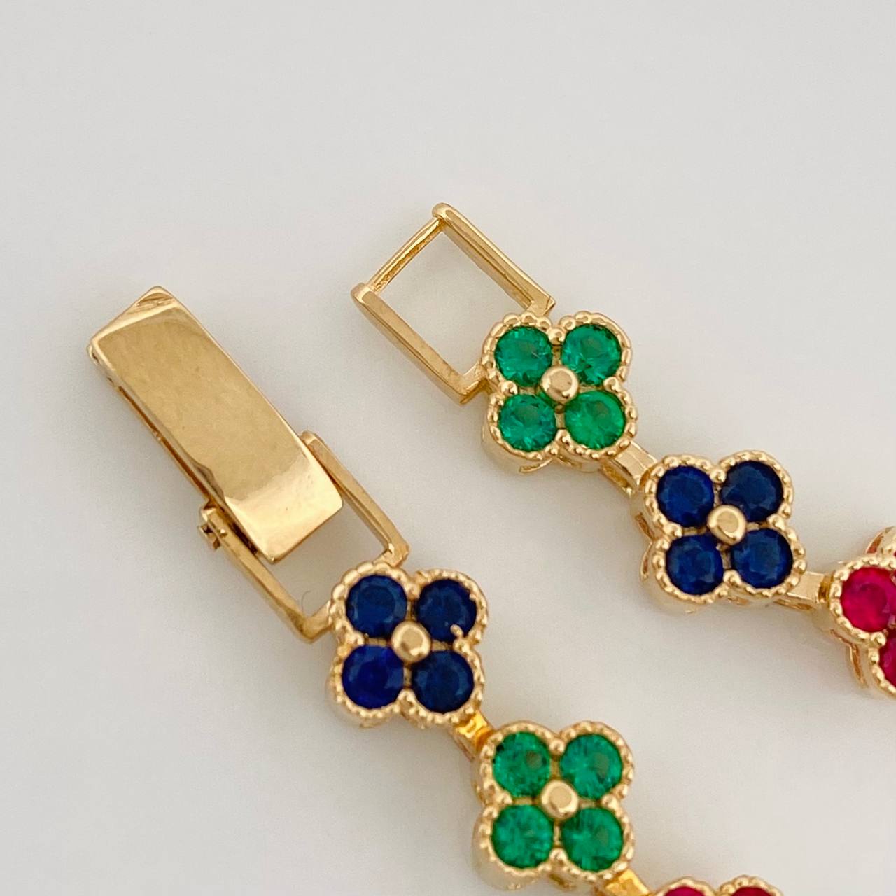 Bracelet Flores 9.8g / 6 1/4 in / 5.93mm 18K Yellow Gold