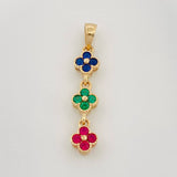 Pendant Flores 1.7g / 1 1/4 in 18K Yellow Gold