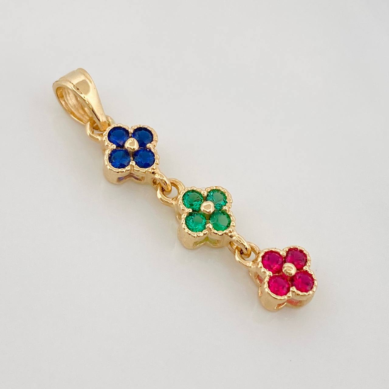 Pendant Flores 1.7g / 1 1/4 in 18K Yellow Gold