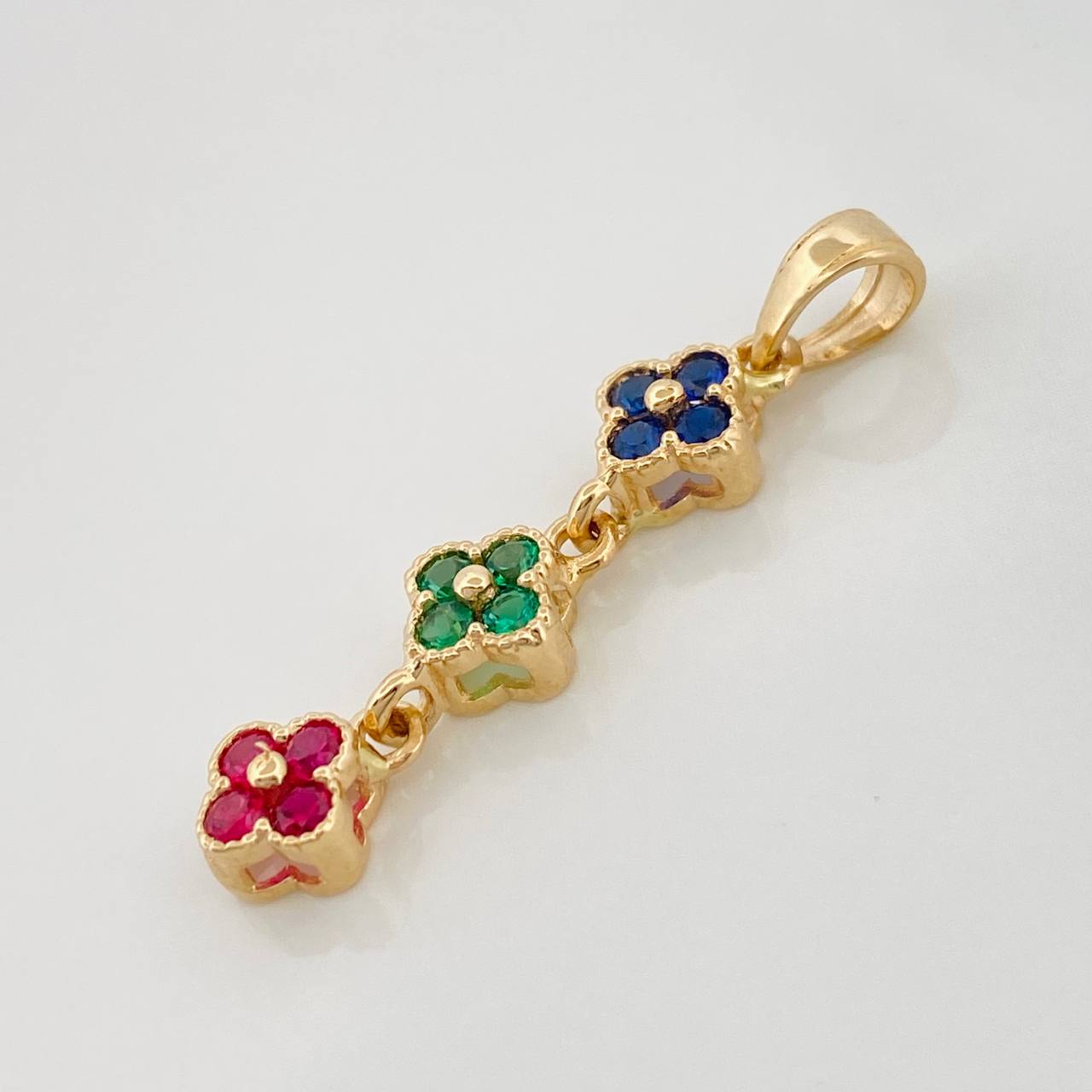 Pendant Flores 1.7g / 1 1/4 in 18K Yellow Gold
