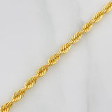 Rope Bracelet 2.45g / 7 1/2 in / 2.42mm Yellow Gold 18K