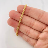 Rope Bracelet 2.75g / 7 in / 3.63mm Yellow Gold 18K