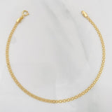 Bracelet China 1.55g / 7 1/2 in / 2.06mm Yellow Gold 18K
