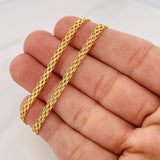 Cadena China 5.3g / 24 in / 2.89mm Oro Amarillo 18K