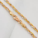 Cadena Morse 5.15g / 18 in / 2.46mm Tres Oros 18K