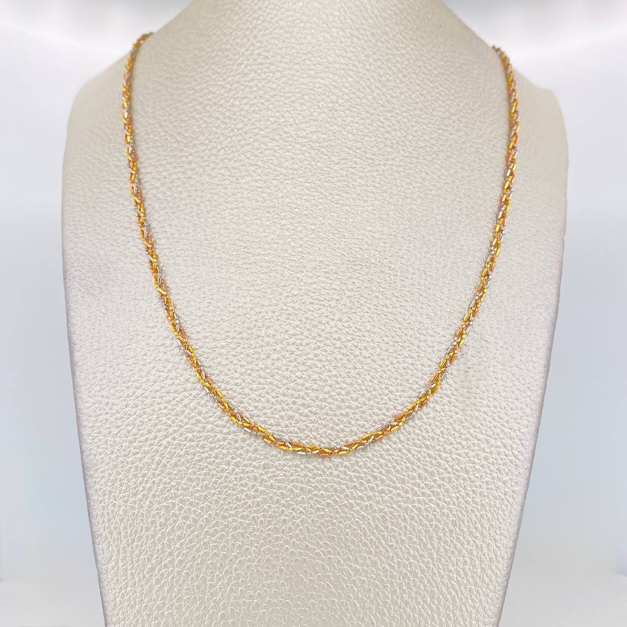 Cadena Morse 5.15g / 18 in / 2.46mm Tres Oros 18K