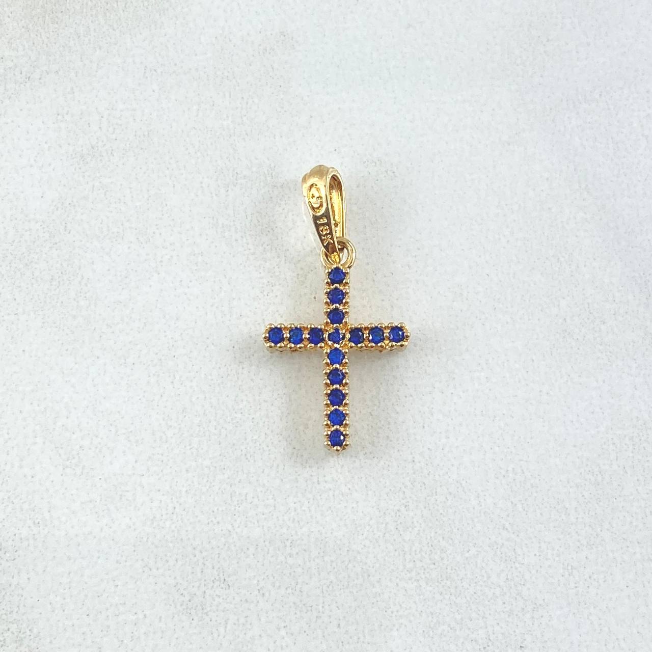 Pendant Dense Cross 1.3gr / 2.4cm (0.9in) / 18K Gold *