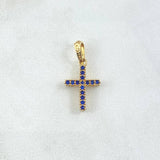 Pendant Dense Cross 1.3gr / 2.4cm (0.9in) / 18K Gold *