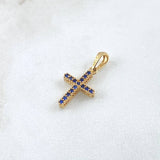 Pendant Dense Cross 1.3gr / 2.4cm (0.9in) / 18K Gold *