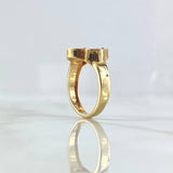 Treból Ring VCyA 3.8gr / T6 1/4 / 14.6mm Black Onyx Dotted Yellow Gold Special Nac. 18K