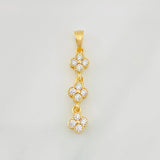 Pendant Flowers 1.6g / 1 1/4 in 18K Yellow Gold
