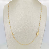 Miraculous Virgin Rosary Chain 2.25g / 18 in / 1mm 18K Yellow Gold