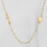Miraculous Virgin Rosary Chain 2.25g / 18 in / 1mm 18K Yellow Gold