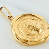 Dije San Benito 2.1 g / 1 1/4 in Oro Amarillo 18K