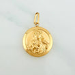 Dije Sagrado Corazon Virgen del Carmen 2.25 g / 1 1/4 in Oro Amarillo 18K