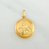 Dije Sagrado Corazon Virgen del Carmen 2.25 g / 1 1/4 in Oro Amarillo 18K