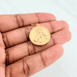 Dije Sagrado Corazon Virgen del Carmen 2.25 g / 1 1/4 in Oro Amarillo 18K