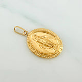 Pendant Miraculous Virgin 1.8 g / 1 1/4 in Yellow Gold 18K