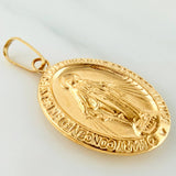Pendant Miraculous Virgin 1.8 g / 1 1/4 in Yellow Gold 18K