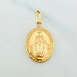 Pendant Miraculous Virgin 1.6 g / 1 1/4 in 18K Yellow Gold