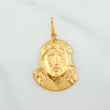 Pendant Face of Christ 2.5 g / 1 1/2 in 18K Yellow Gold