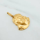 Pendant Face of Christ 2.5 g / 1 1/2 in 18K Yellow Gold