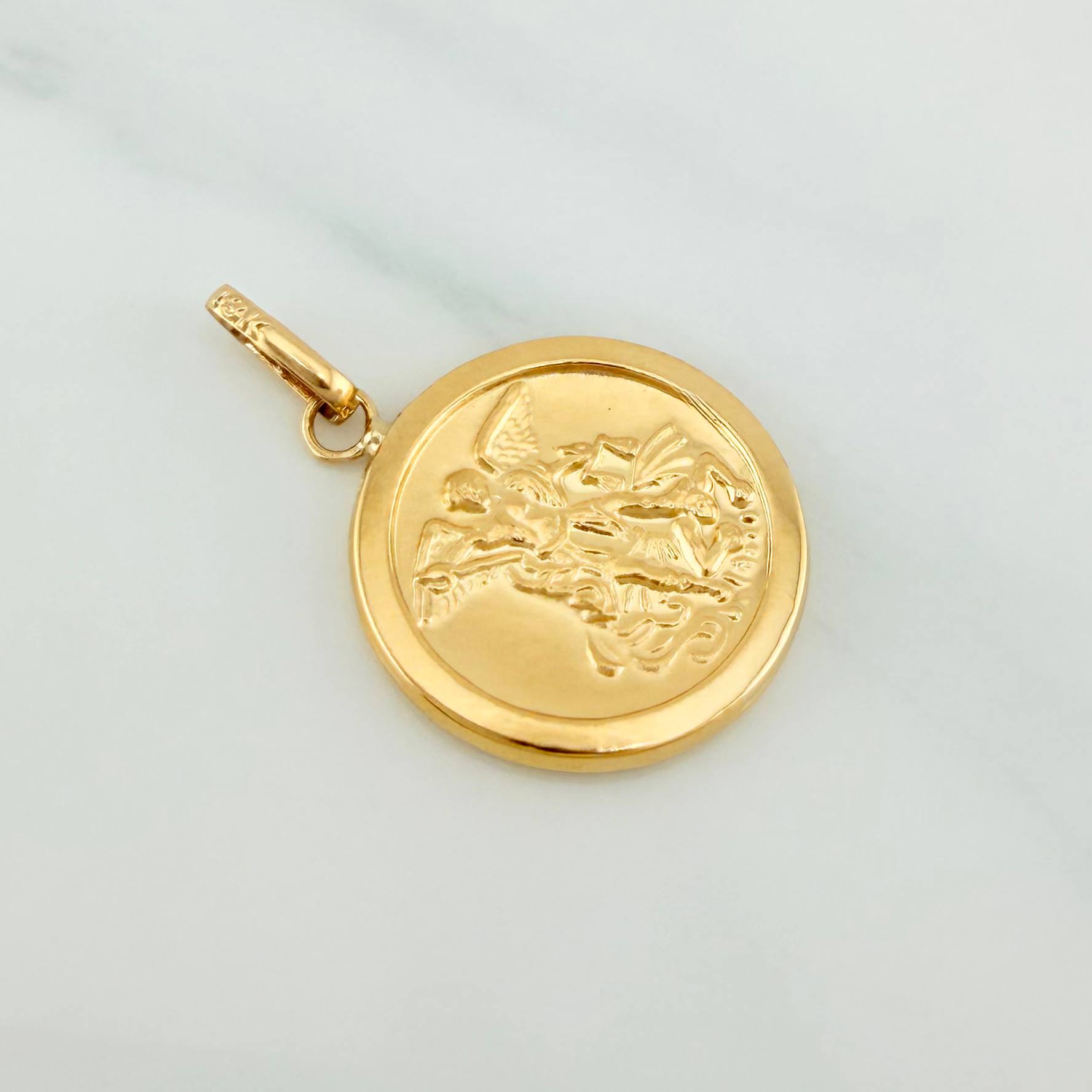 Dije San Migel Arcangel 1.4 g / 1 in Oro Amarillo 18K