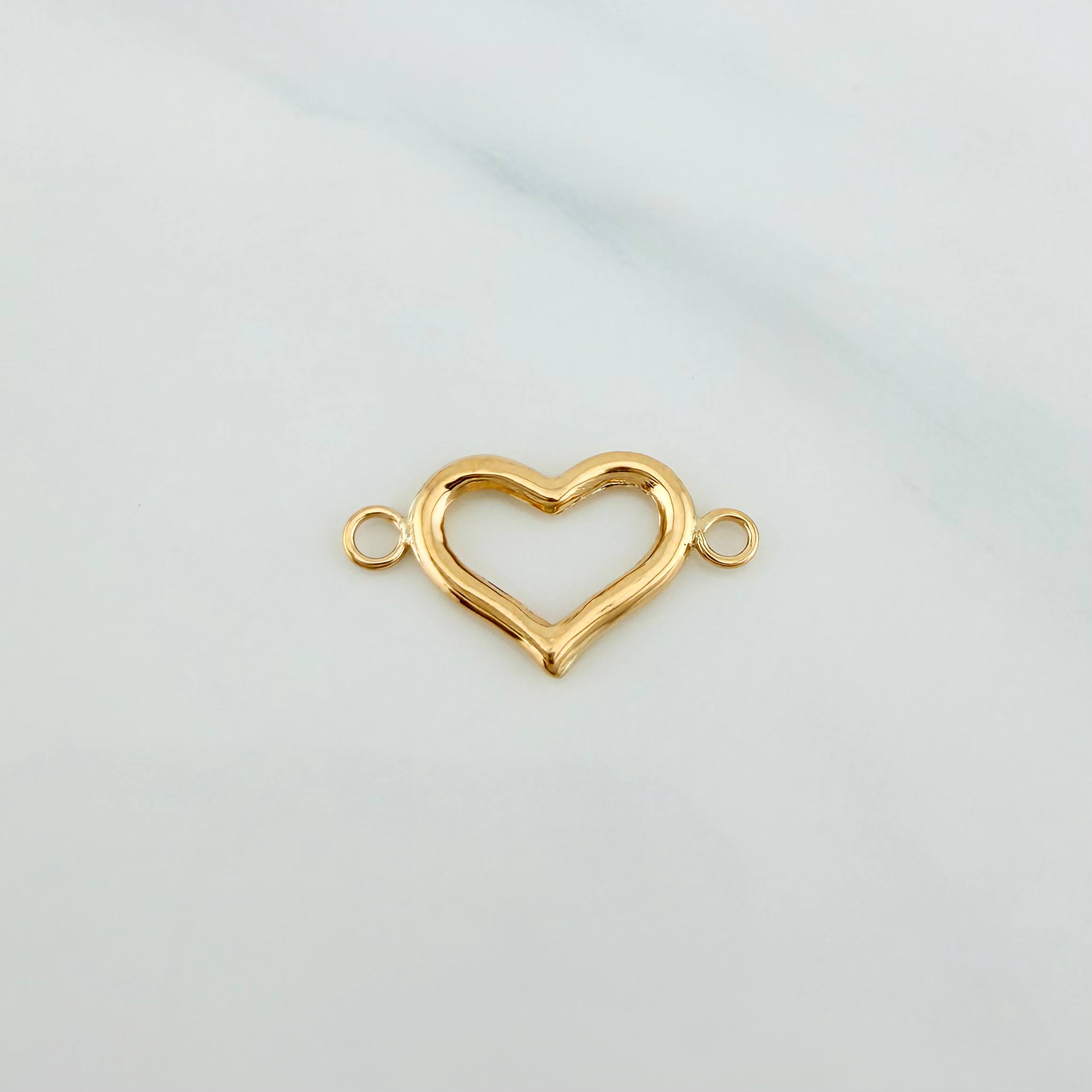 Herraje Corazon 0.45 g / 3/4 in Oro Amarillo 18K