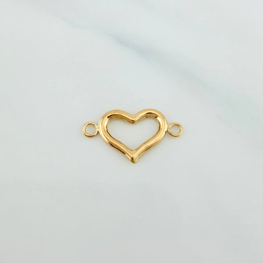 Herraje Corazon 0.45 g / 3/4 in Oro Amarillo 18K