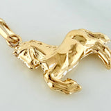 Pendant Horse 0.9 g / 1 in Yellow Gold 18K