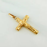 Pendant Cross Christ 1.3 g / 1 1/4 in 18K Yellow Gold