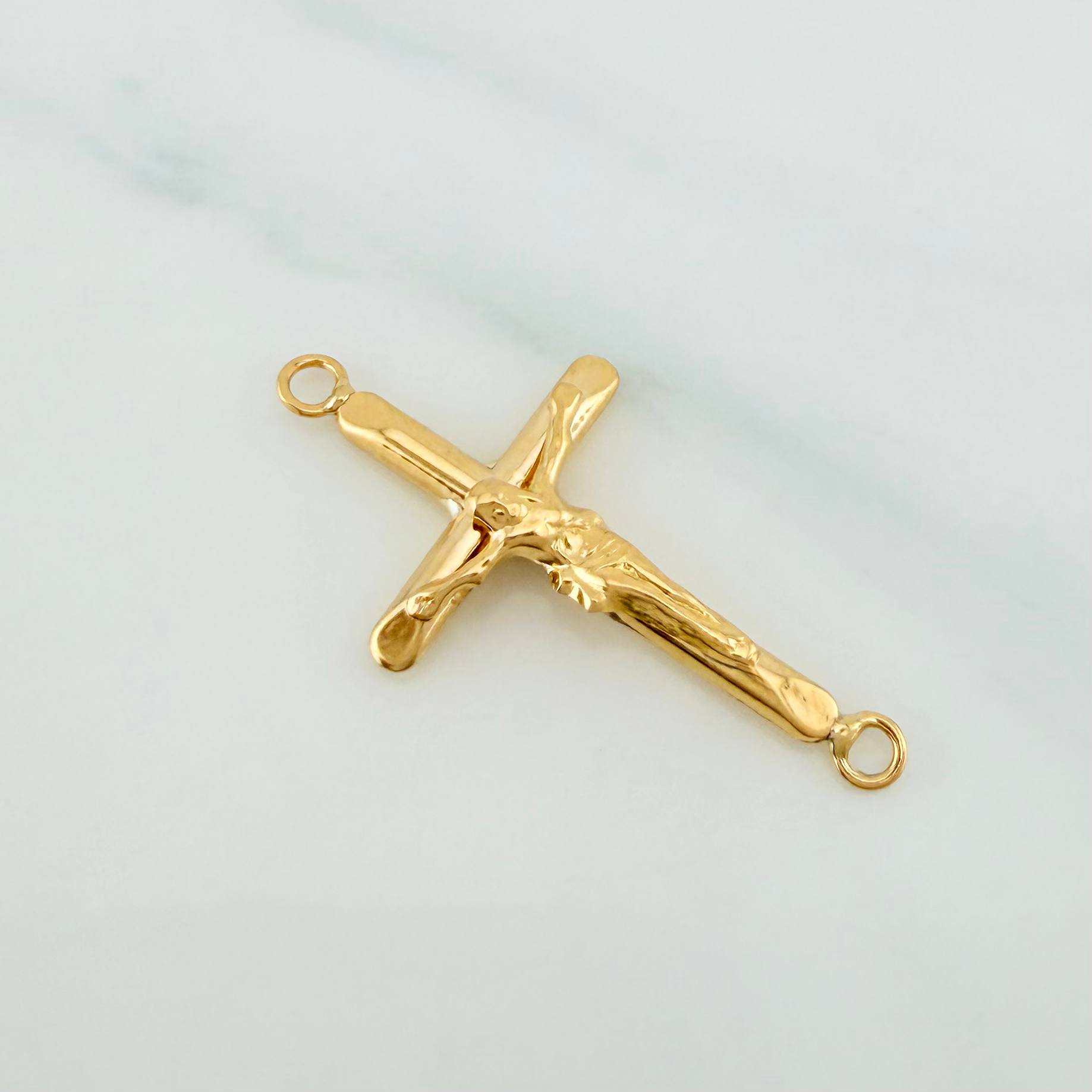 Herraje Cruz Cristo 0.85 g / 1 1/4 in Oro Amarillo 18K