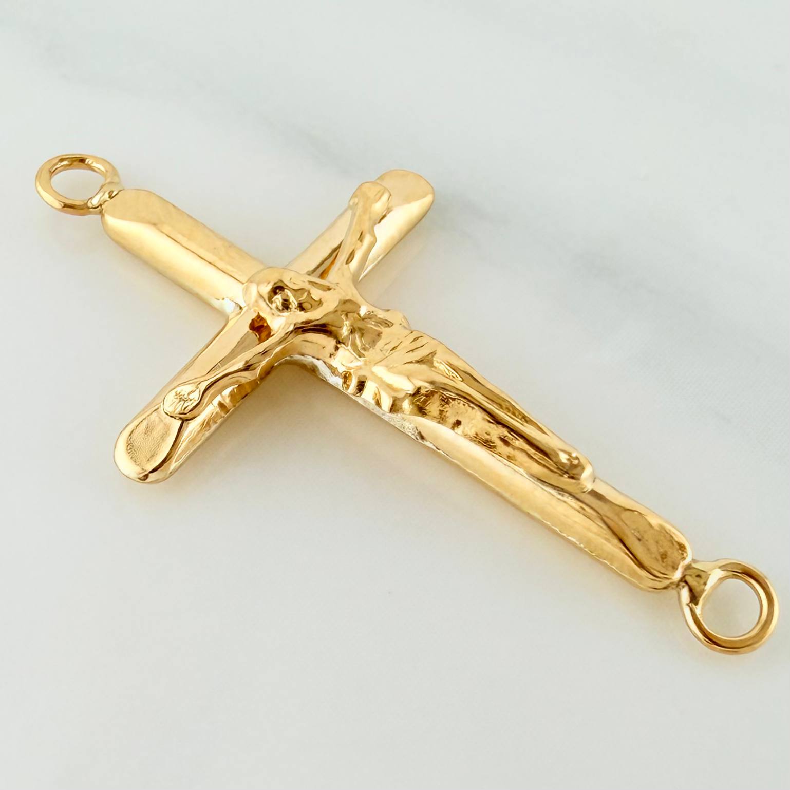 Herraje Cruz Cristo 0.85 g / 1 1/4 in Oro Amarillo 18K