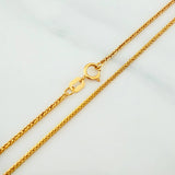 Franco Chain Set + Crown Pendant / 2.6gr / 23 3/4 in 18K Yellow Gold
